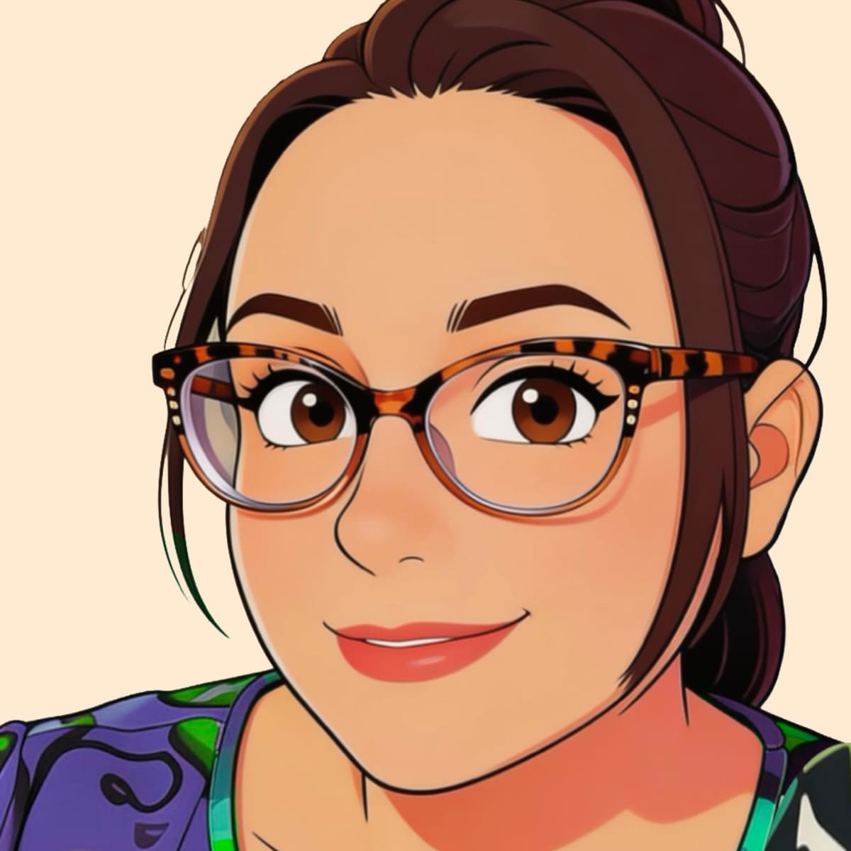 Illustrated portrait of Jayne Brewster